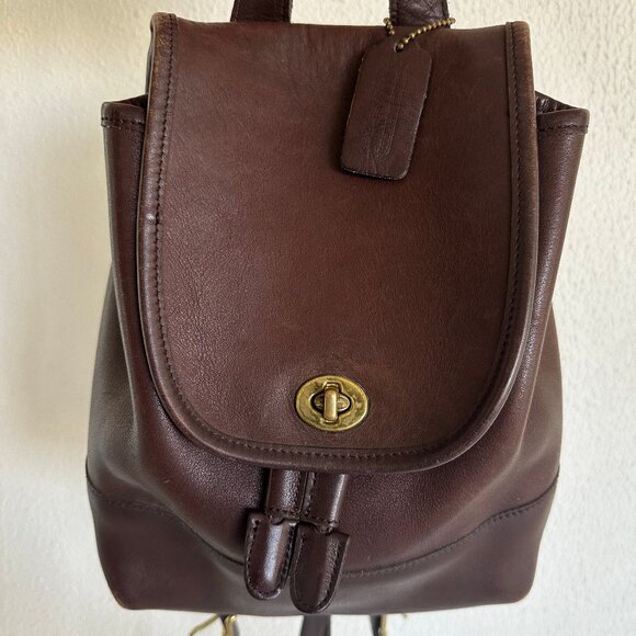 Vintage COACH 9960 Turnlock Daypack Backpack - Picture 2 of 8